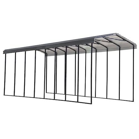 Arrow Storage Products Arrow Carport, 14x38x14, Charcoal CPHC143814